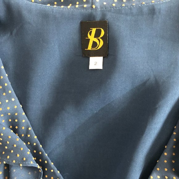 Anthropologie Women's Blue Ruffled Dress - Picture 6 of 6